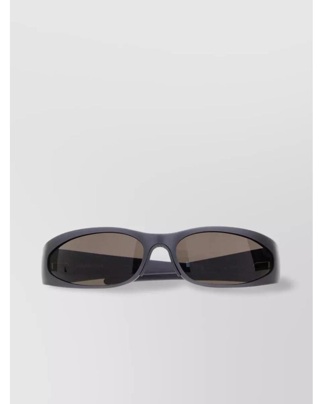 Balenciaga Gray Aluminum Mask Sunglasses for men
