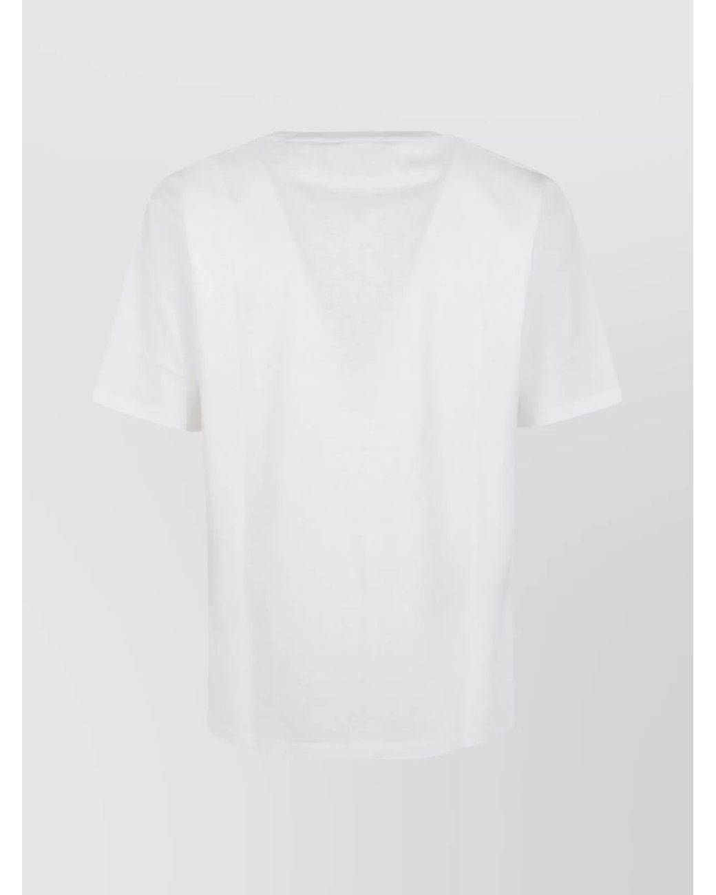 Valentino Garavani White Cotton Ribbed Crew-Neck T-Shirt for men
