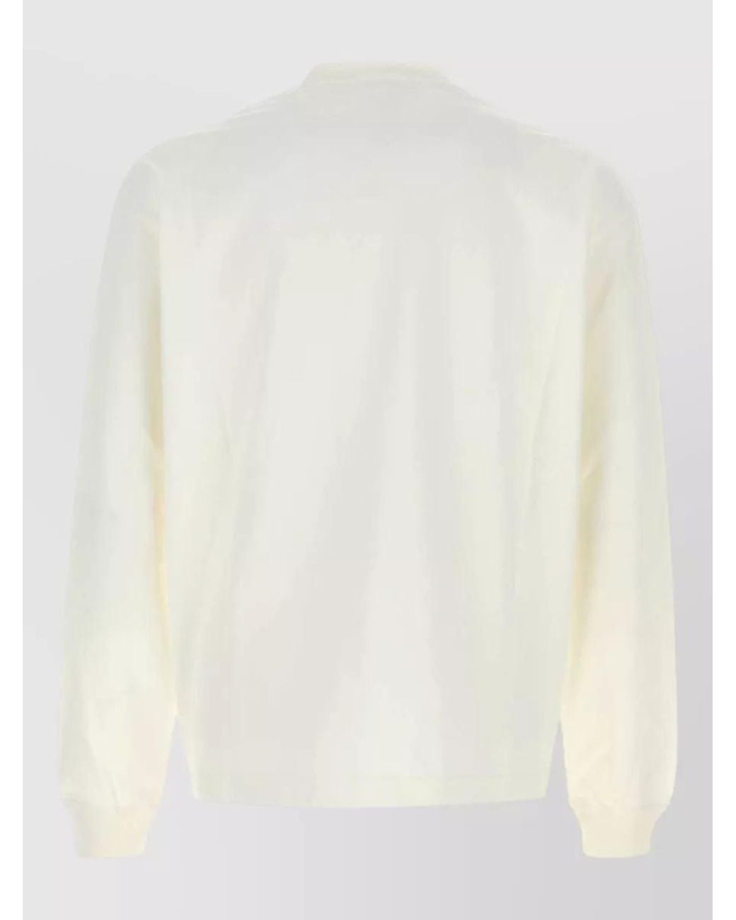 Prada White Cotton Sweatshirt for men