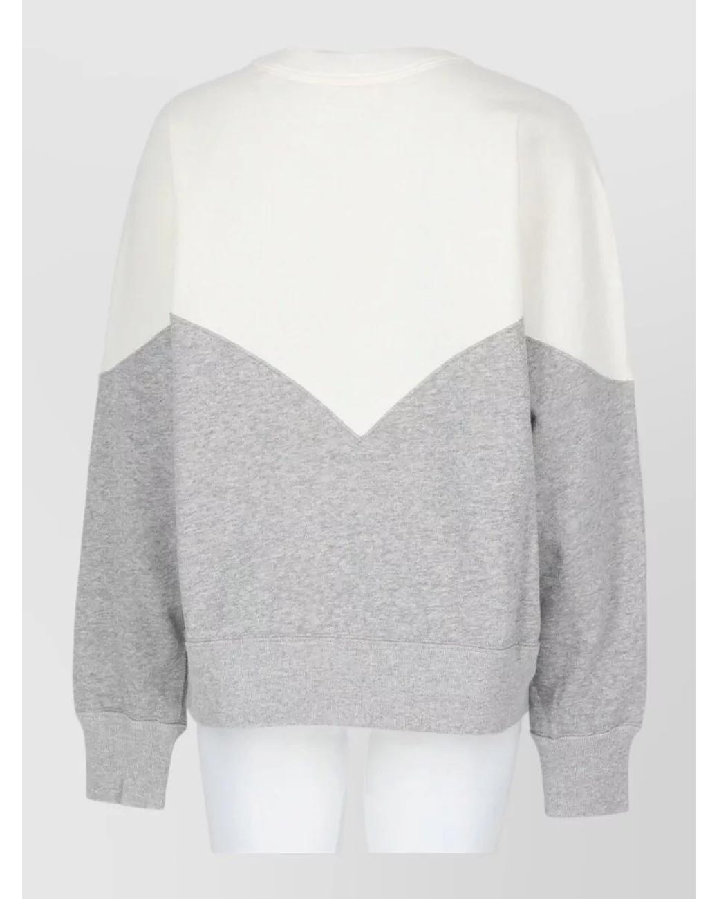 Isabel Marant Gray Cotton Logo-Print Sweatshirt