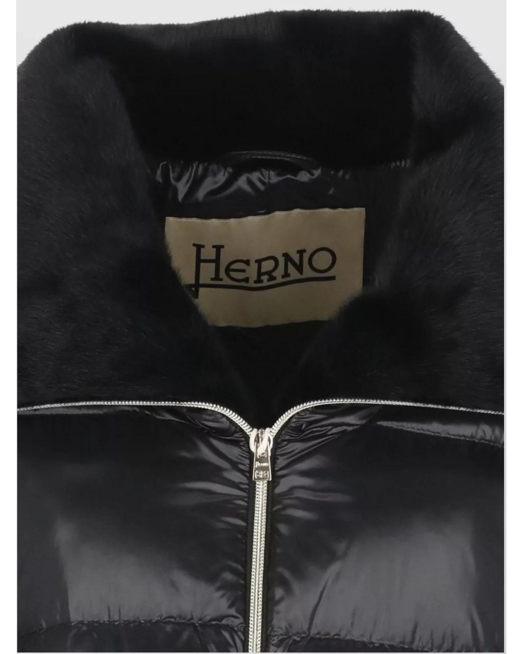 Herno Black Long Quilted Down Jacket