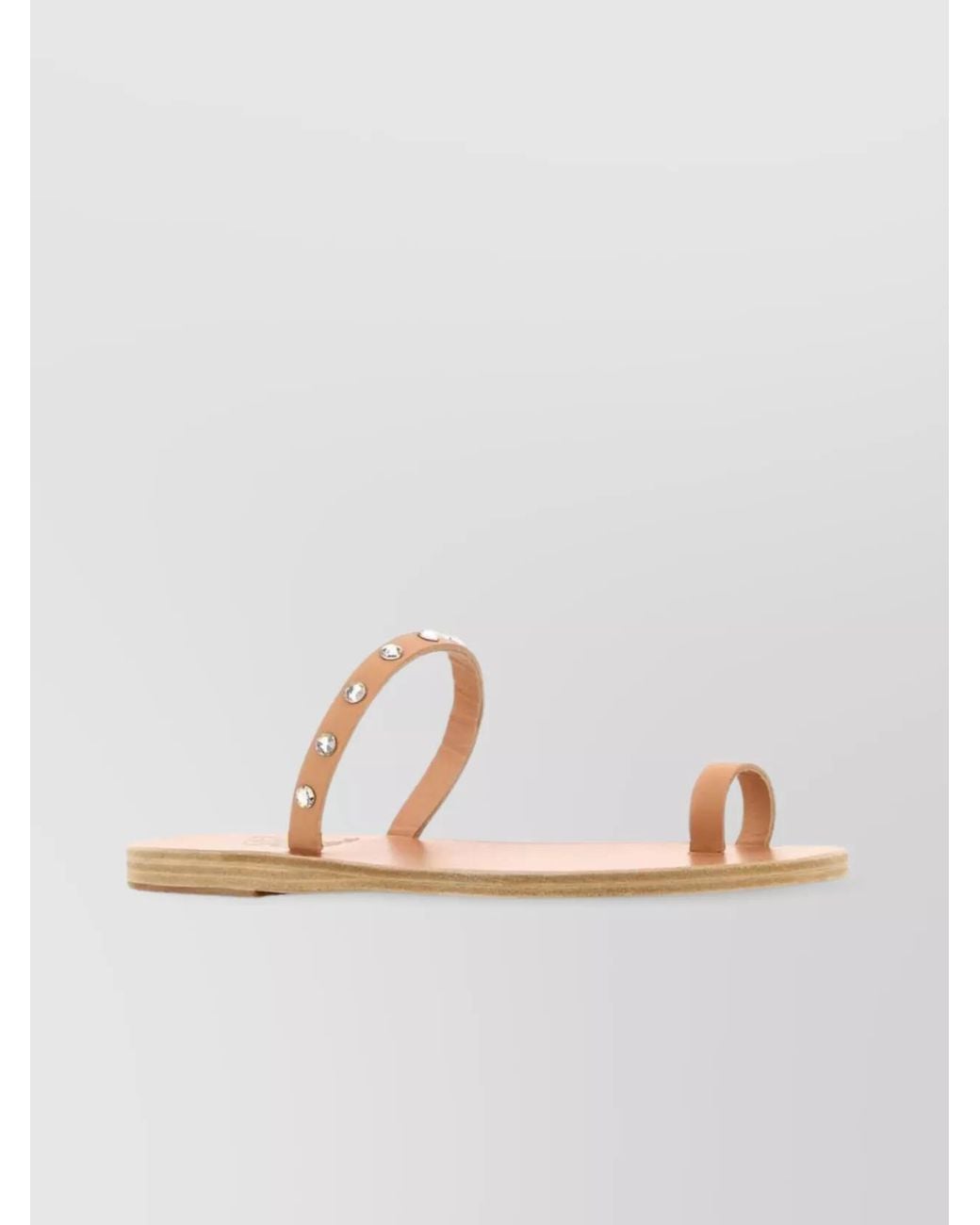 Ancient Greek Sandals Multicolor Leather Thong Sandals