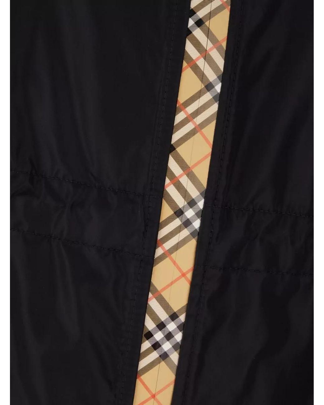 Burberry Black Nylon Hooded Short Jacket
