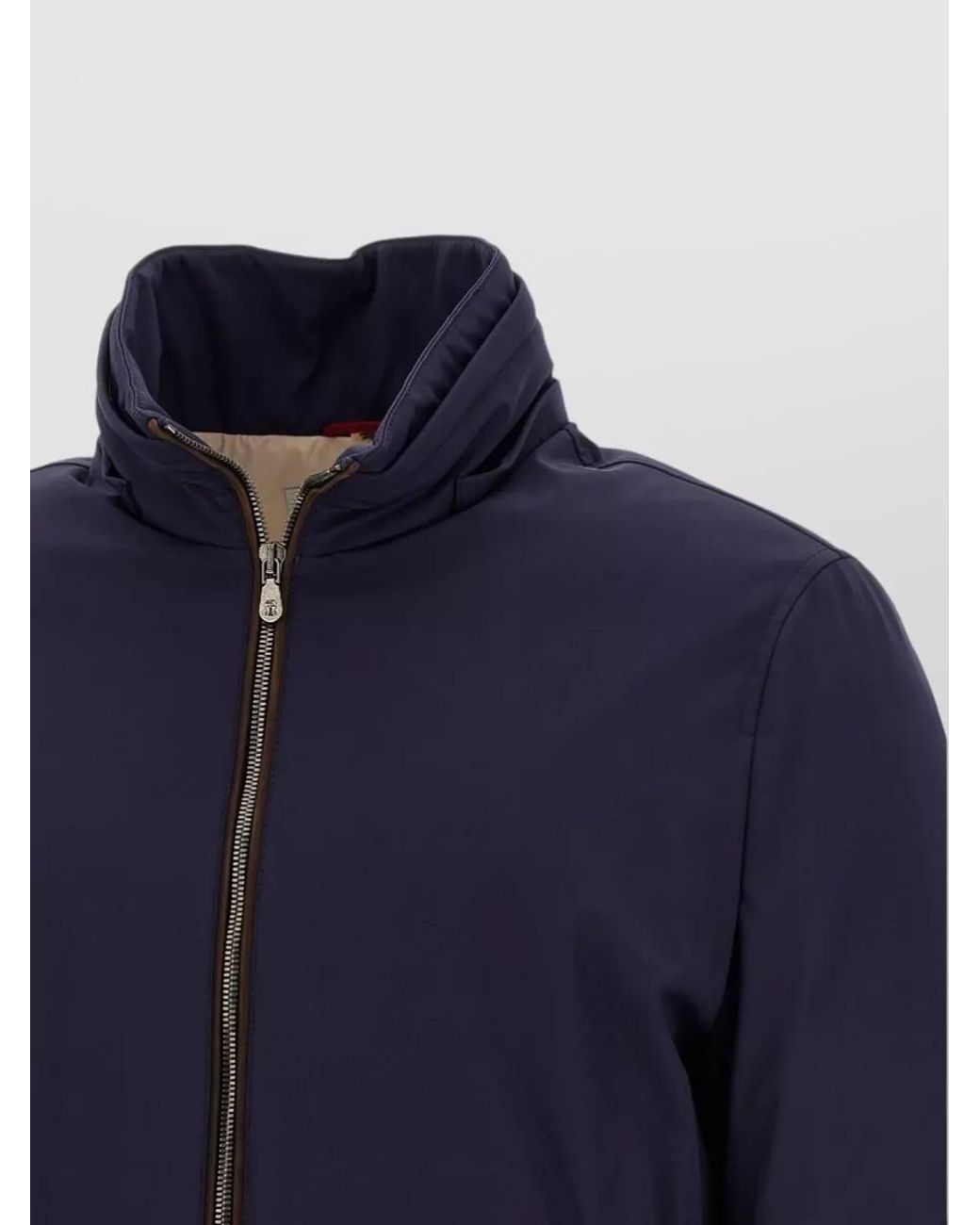 Brunello Cucinelli Blue Down Padded Jacket for men