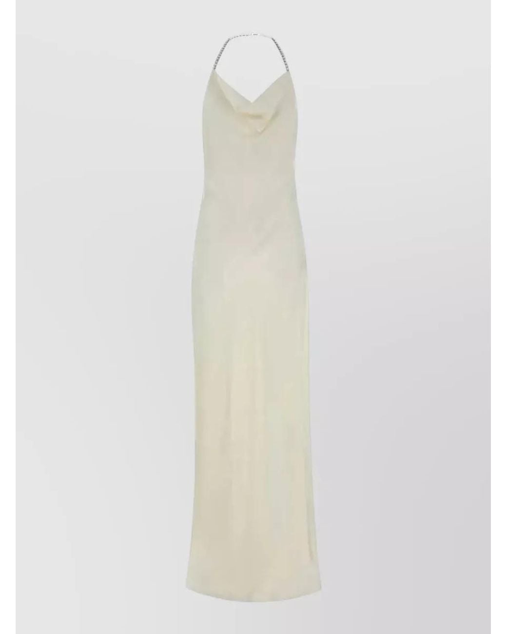 Stella McCartney White Satin Maxi Dress