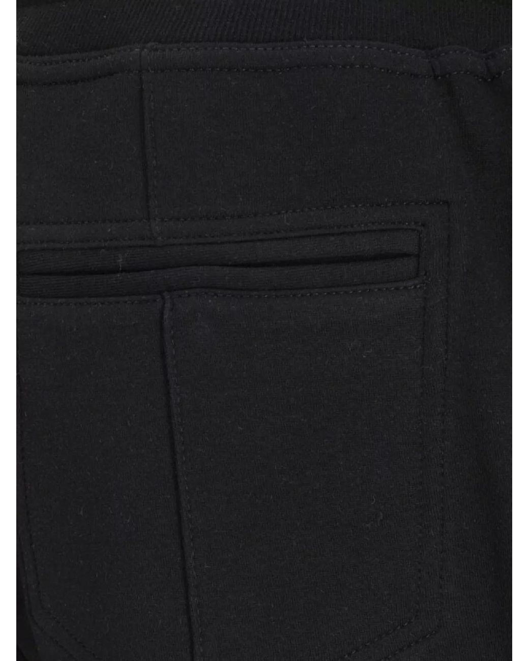 Brunello Cucinelli Black Cotton Jogger Trousers Monochrome Pattern for men