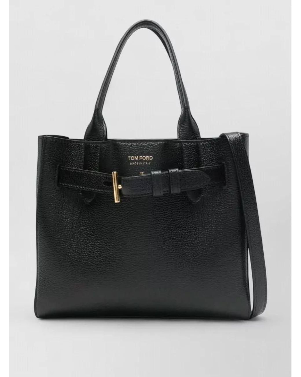 Tom Ford Black Audrey Leather Tote Bag