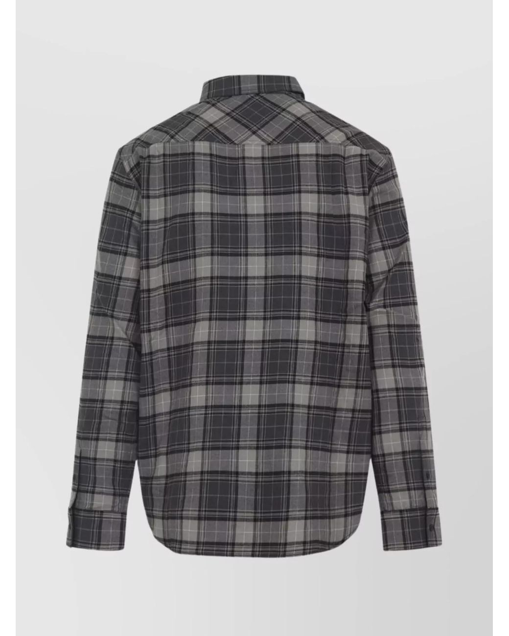 Off-White c/o Virgil Abloh Gray Checked Cotton Regular-Fit Shirt for men