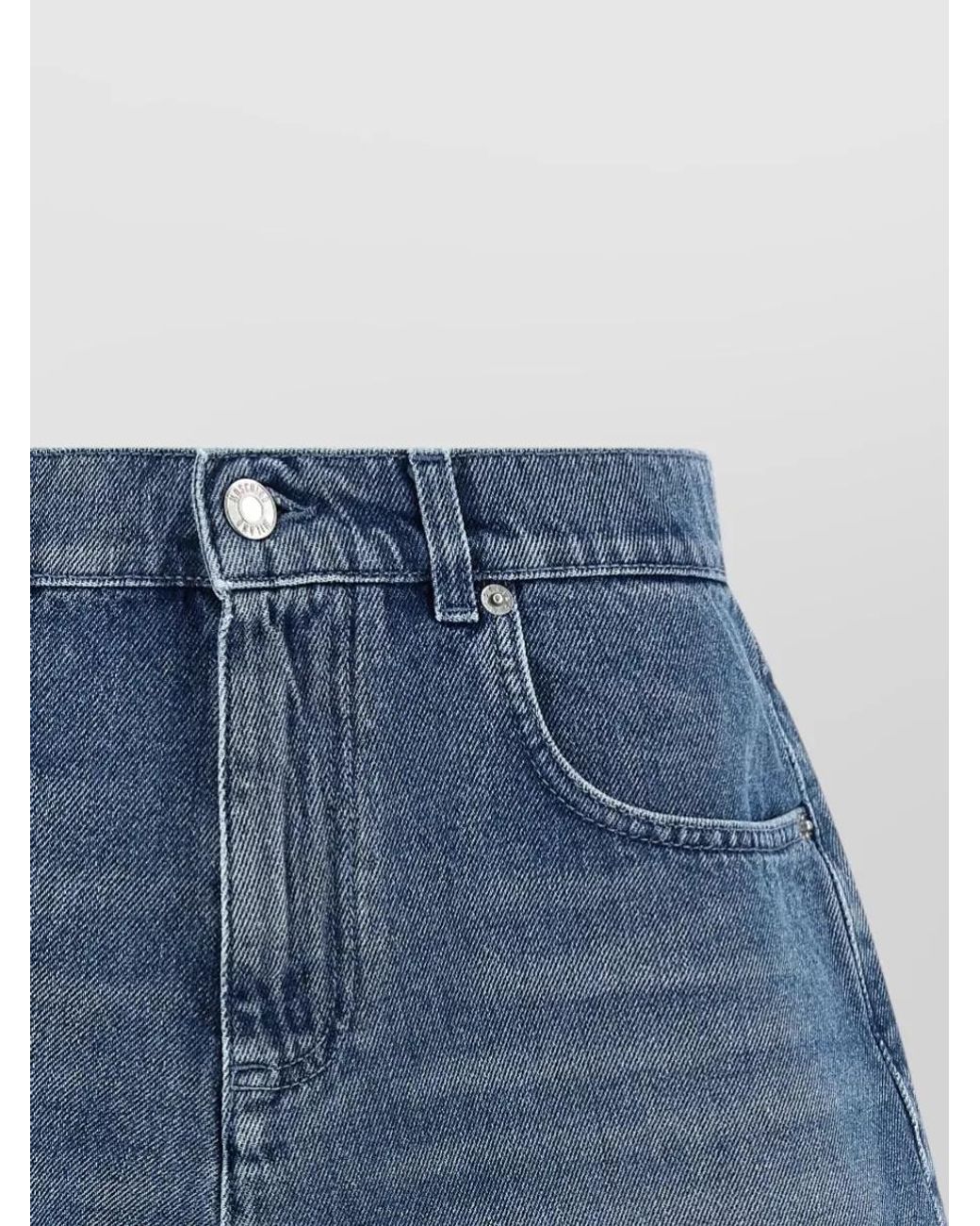 Moschino Blue Cotton Mini Shorts