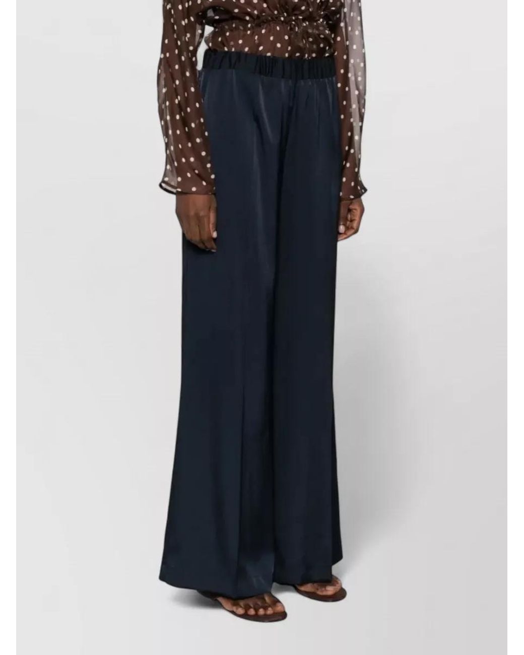 P.A.R.O.S.H. Blue Wide-Leg Trousers
