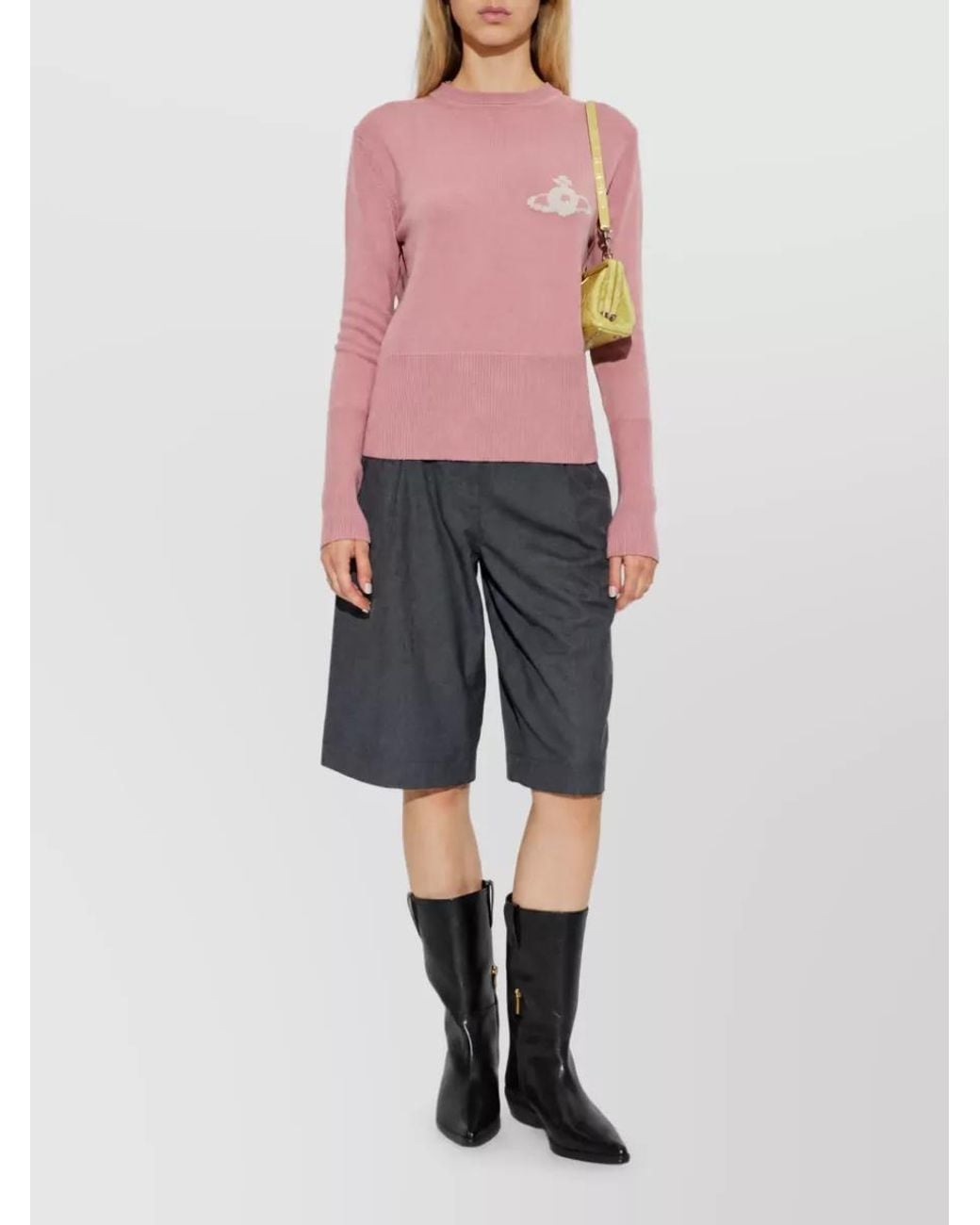 Vivienne Westwood Pink Wool Crewneck Sweatshirt