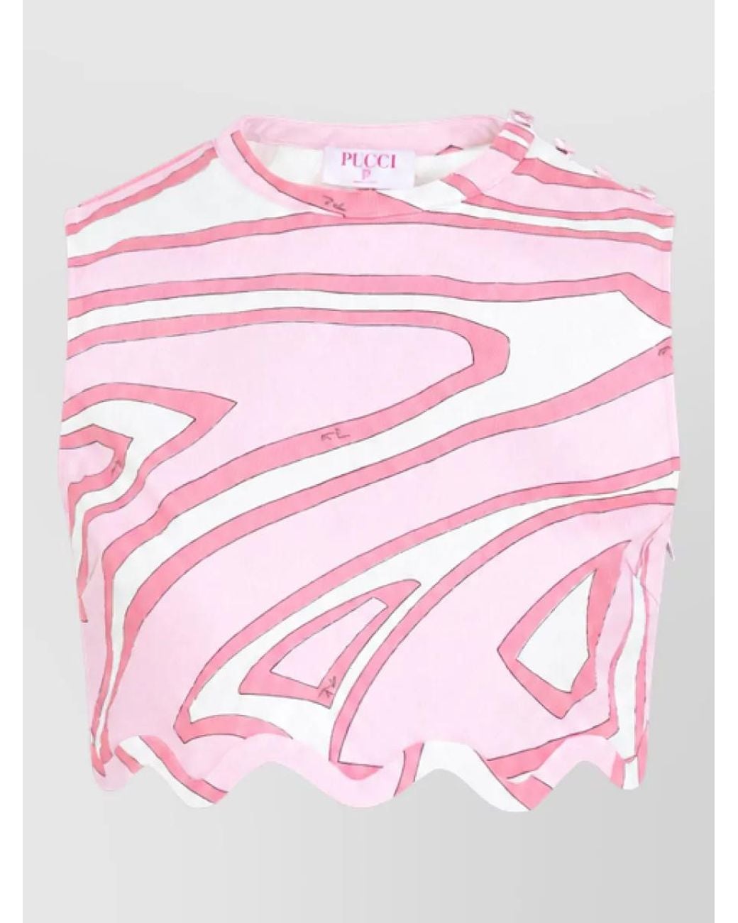 Emilio Pucci Pink Sleeveless Cropped Top