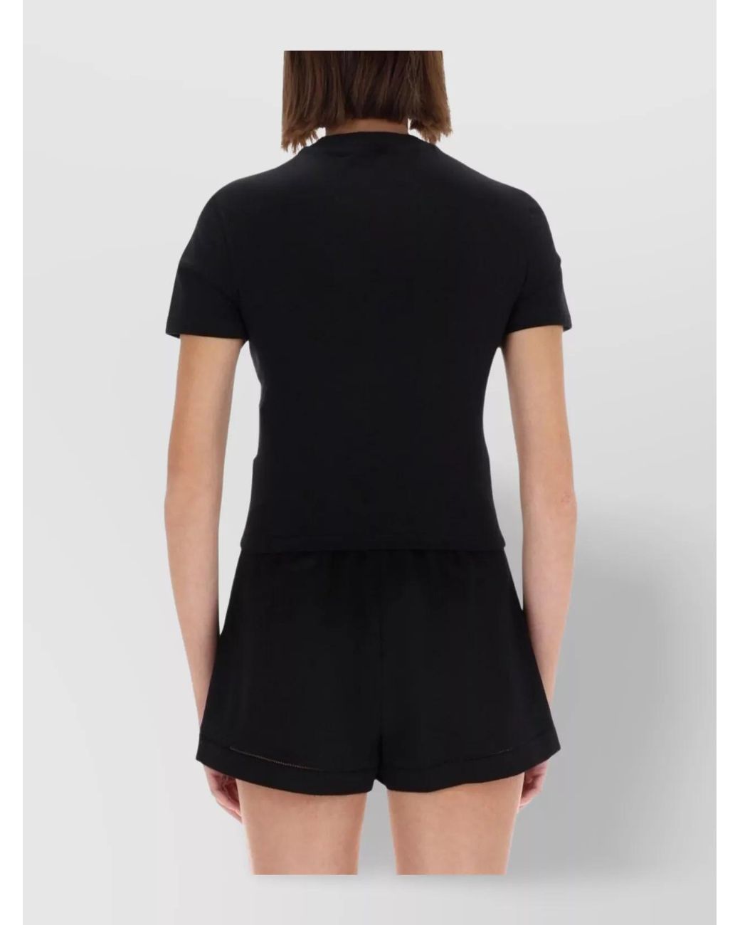Versace Jeans Couture Black Cotton Jersey T-Shirt