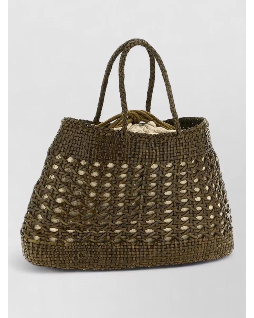 Dragon Diffusion Santa Cano Woven Tote Bag Dual Handles in Natural | Lyst