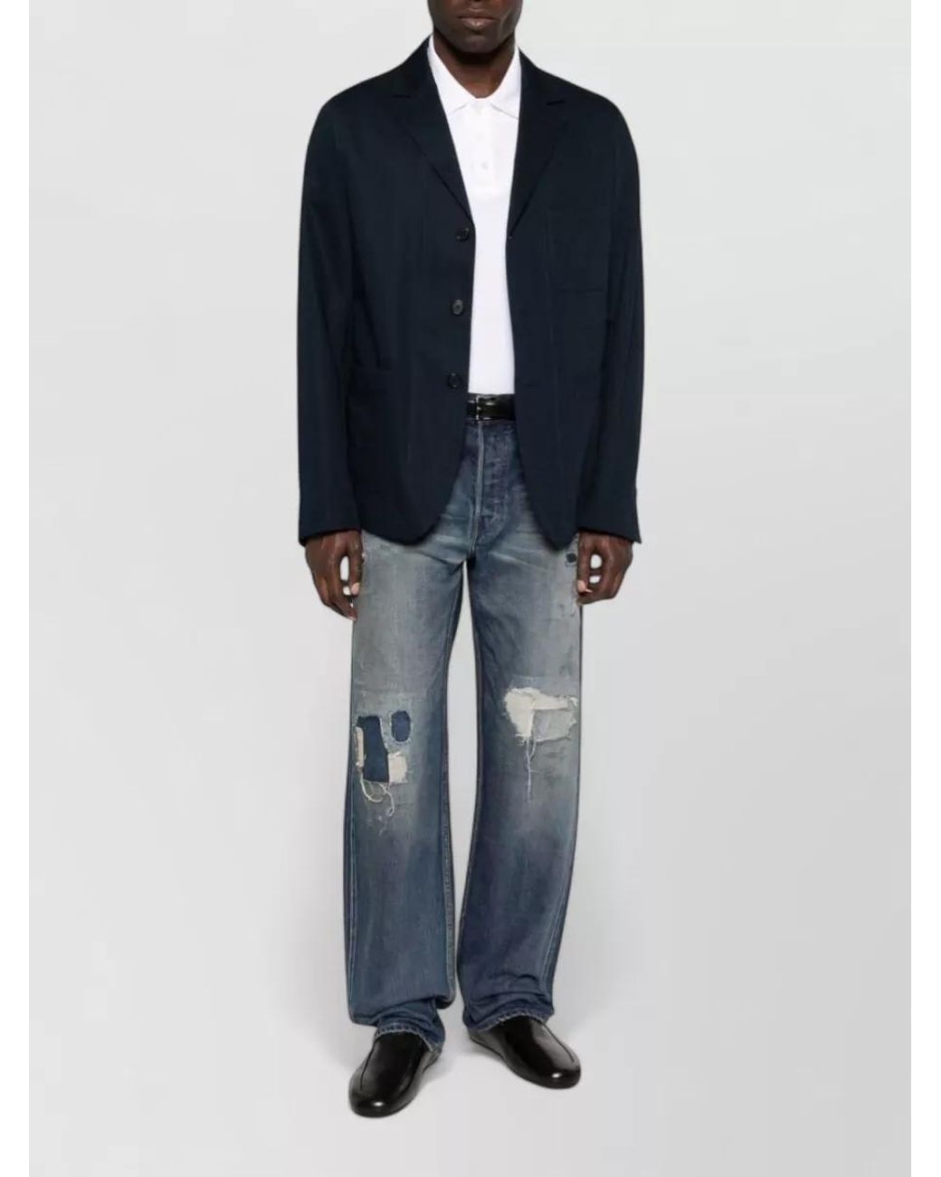 Givenchy Blue Cotton Blazer for men