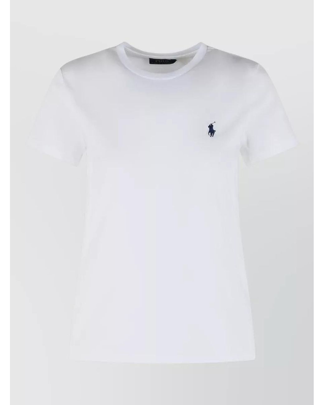 Polo Ralph Lauren White Cotton Slim-Fit Crew-Neck T-Shirt