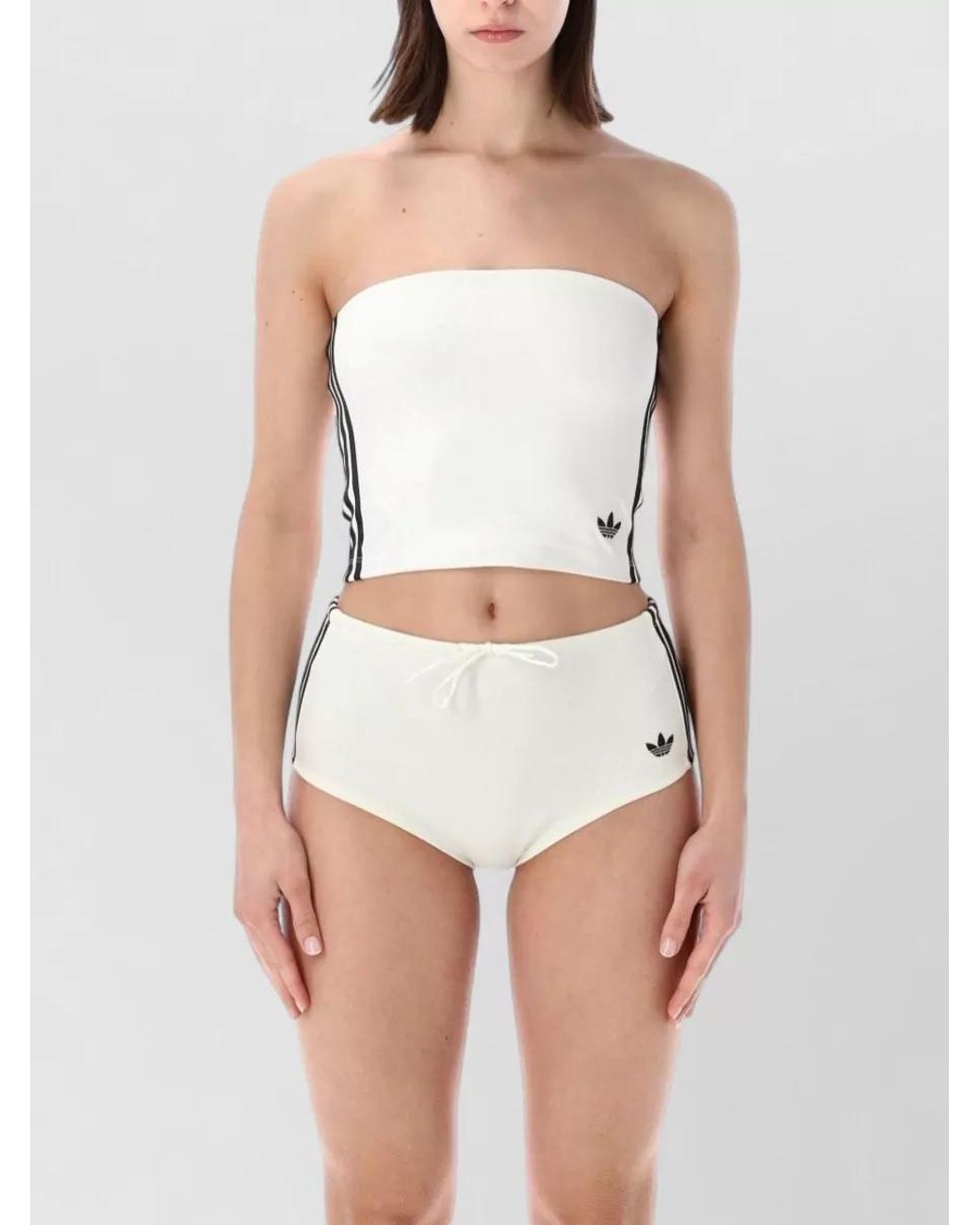 Adidas Originals White Bandeau Top
