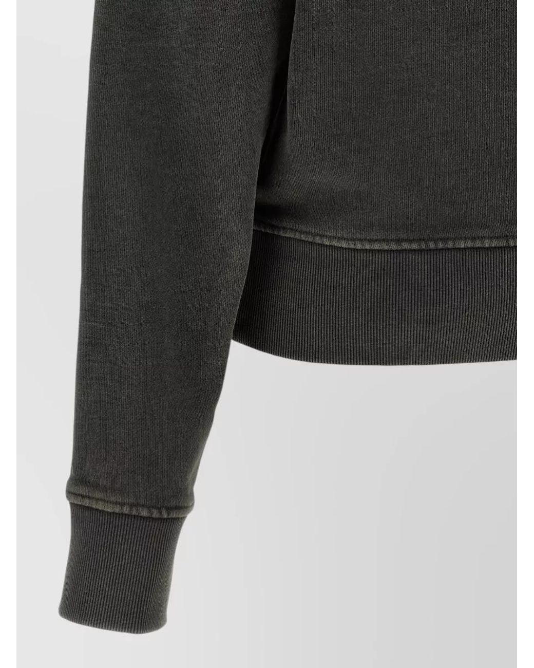 Entire studios Gray Ribbed Boxy-Fit Crewneck Sweatshirt