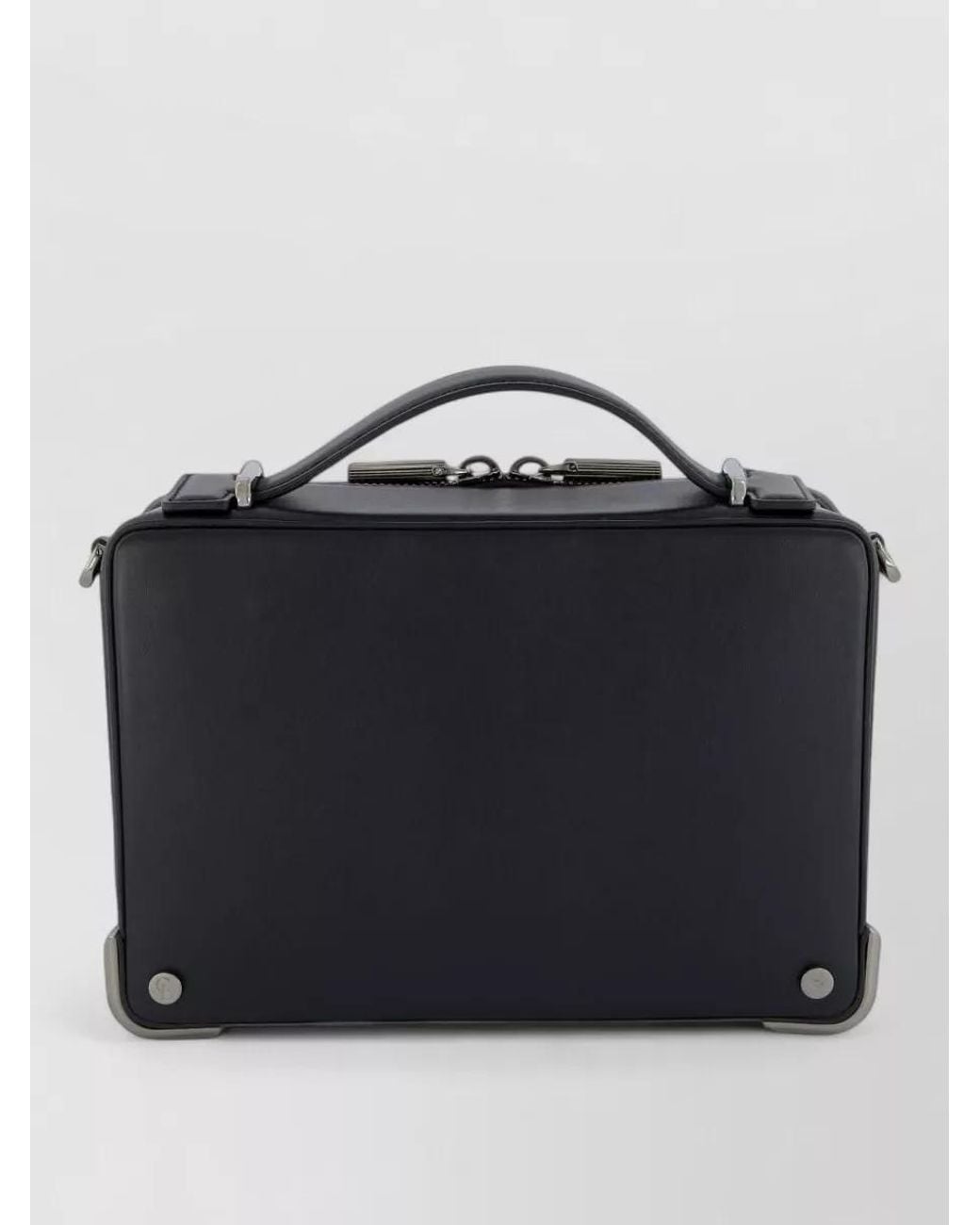 Christian Louboutin Black Leather Briefcase for men