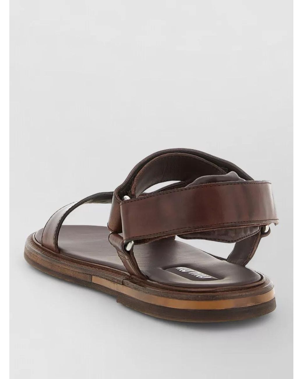 Miu Miu Brown Leather Sandals