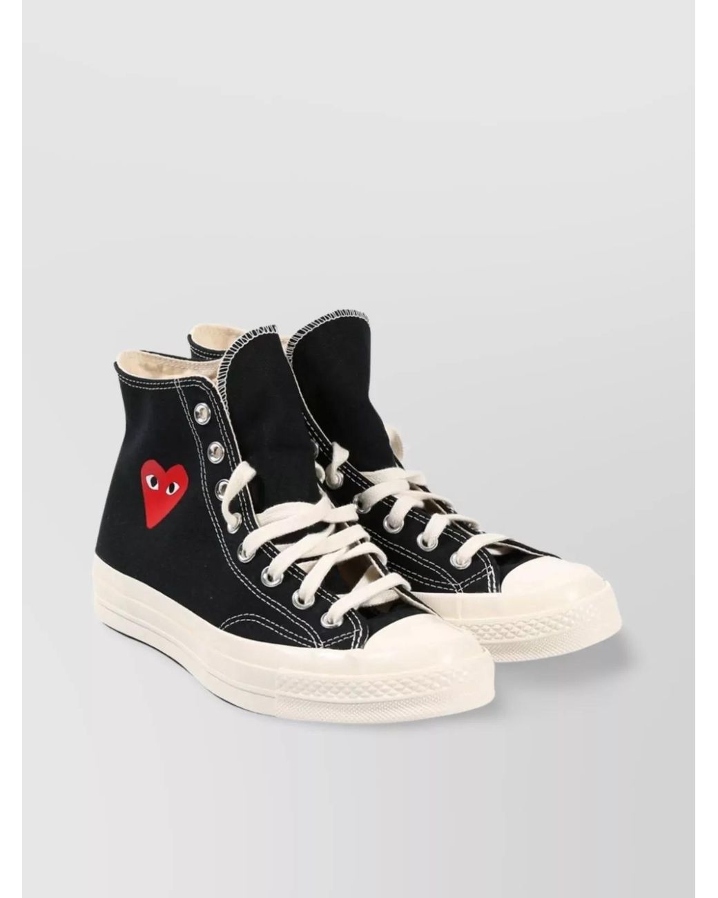 Comme des Garçons Black Canvas High-Top Sneakers