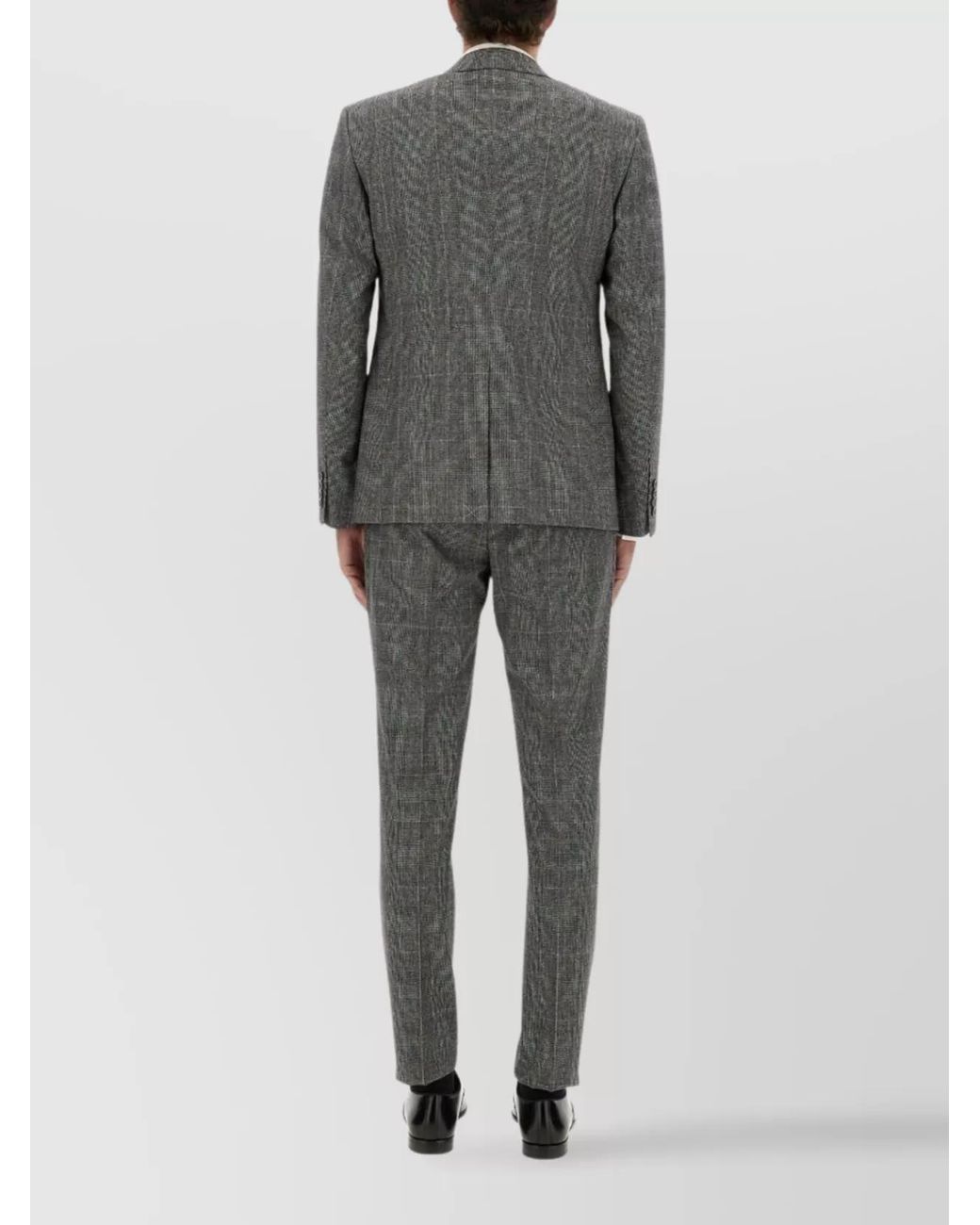 Dolce & Gabbana Gray Virgin Wool Single-Breasted Three-Piece Suit for men