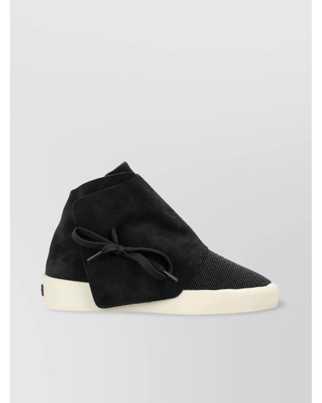 Fear Of God Black Leather Beaded High-Top Sneakers