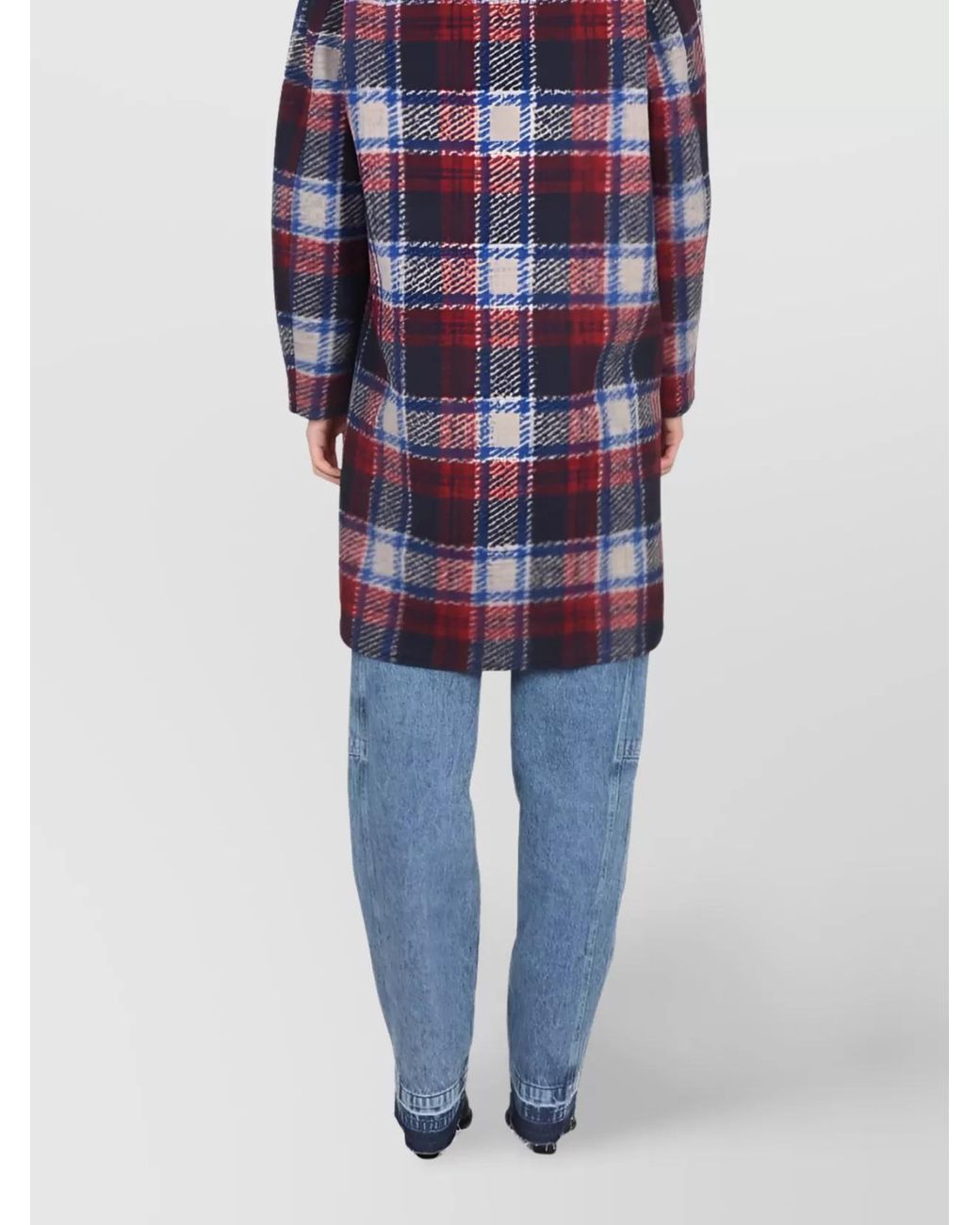 Isabel Marant Blue Single Breasted Coat