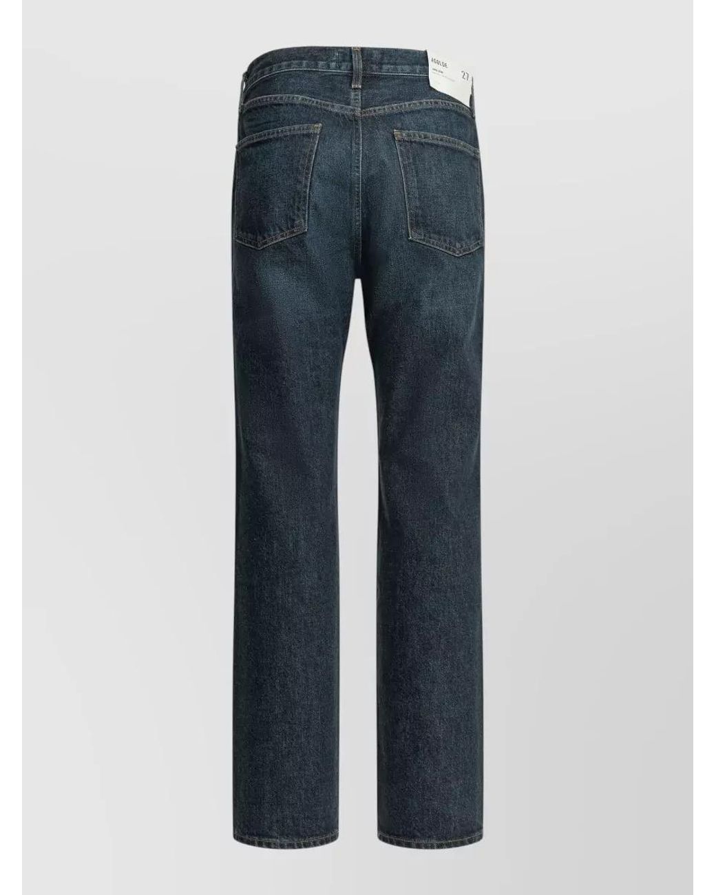 Agolde Blue Straight-Leg Jeans