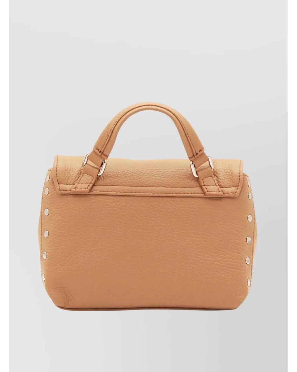 Zanellato Natural Hammered Leather Crossbody Bag