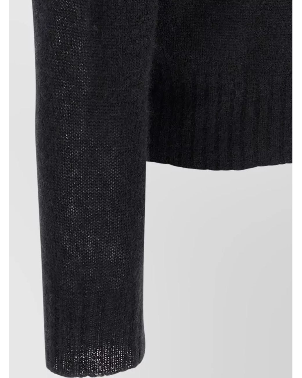 Tom Ford Blue Cashmere Silk Long-Sleeve Polo Shirt for men