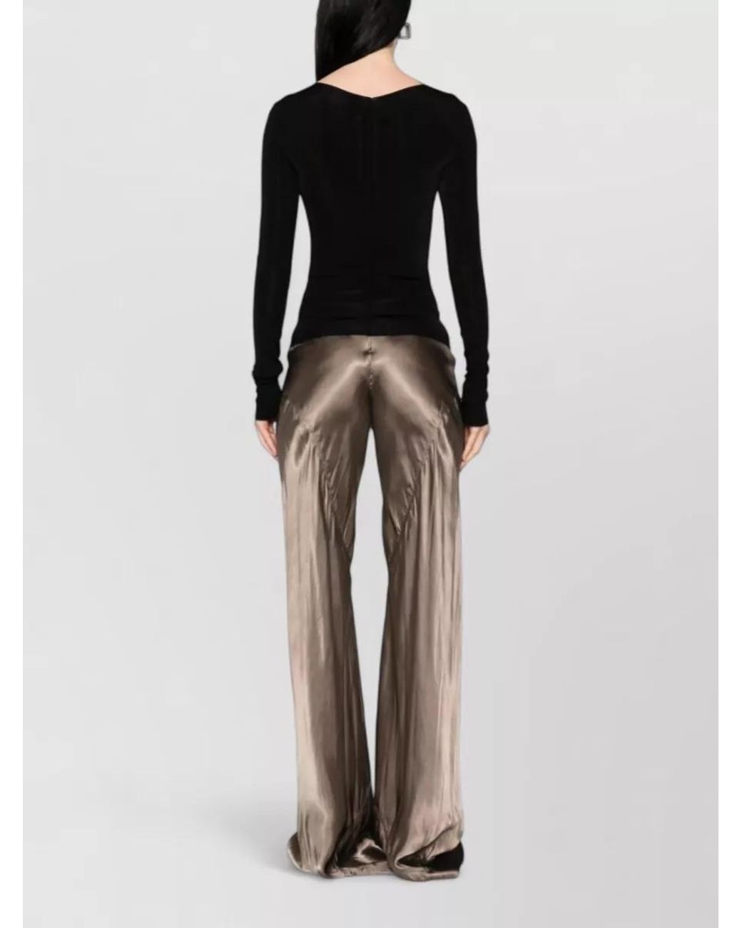 Rick Owens Black Long-Sleeve Top
