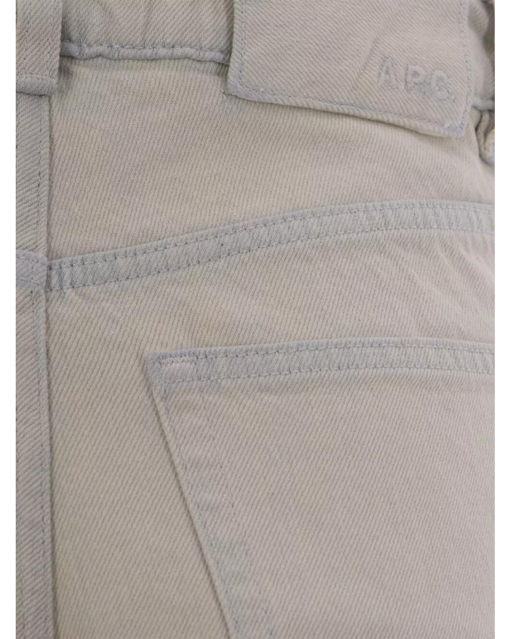 A.P.C. Gray Denim Wide-Leg Trousers
