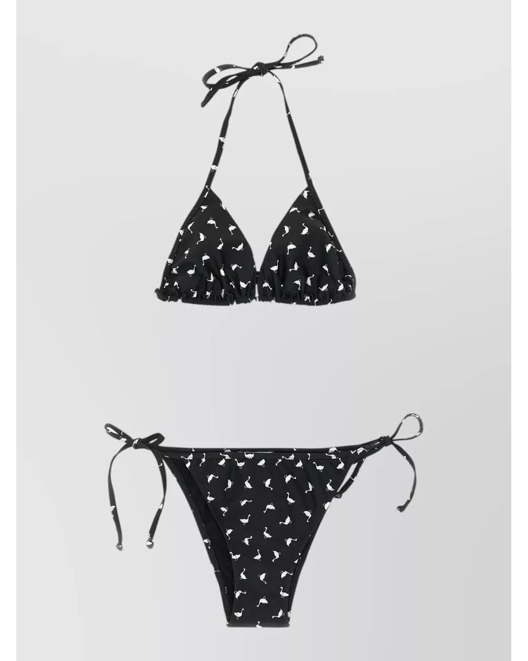 Moschino White Printed Bikini