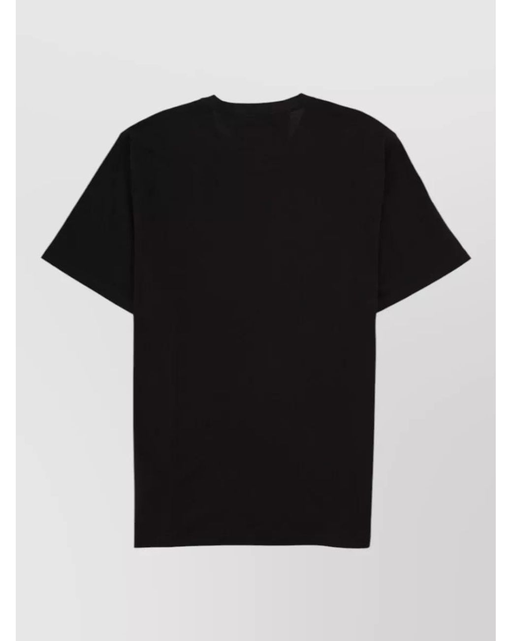 C P Company Black Cotton Logo-Patch Short-Sleeve T-Shirt for men