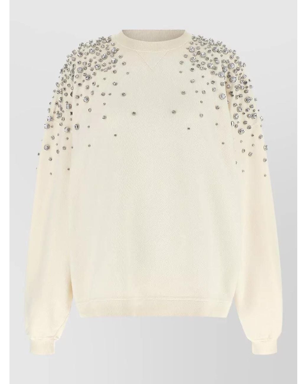 Golden Goose Deluxe Brand Natural Embellished Cotton Sweatshirt