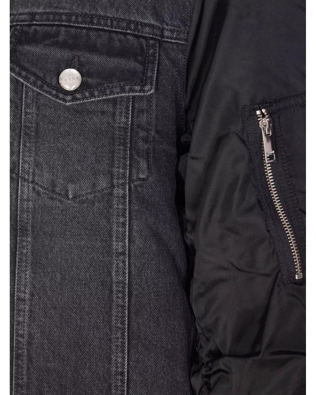 Ganni Blue Denim Cropped Jacket