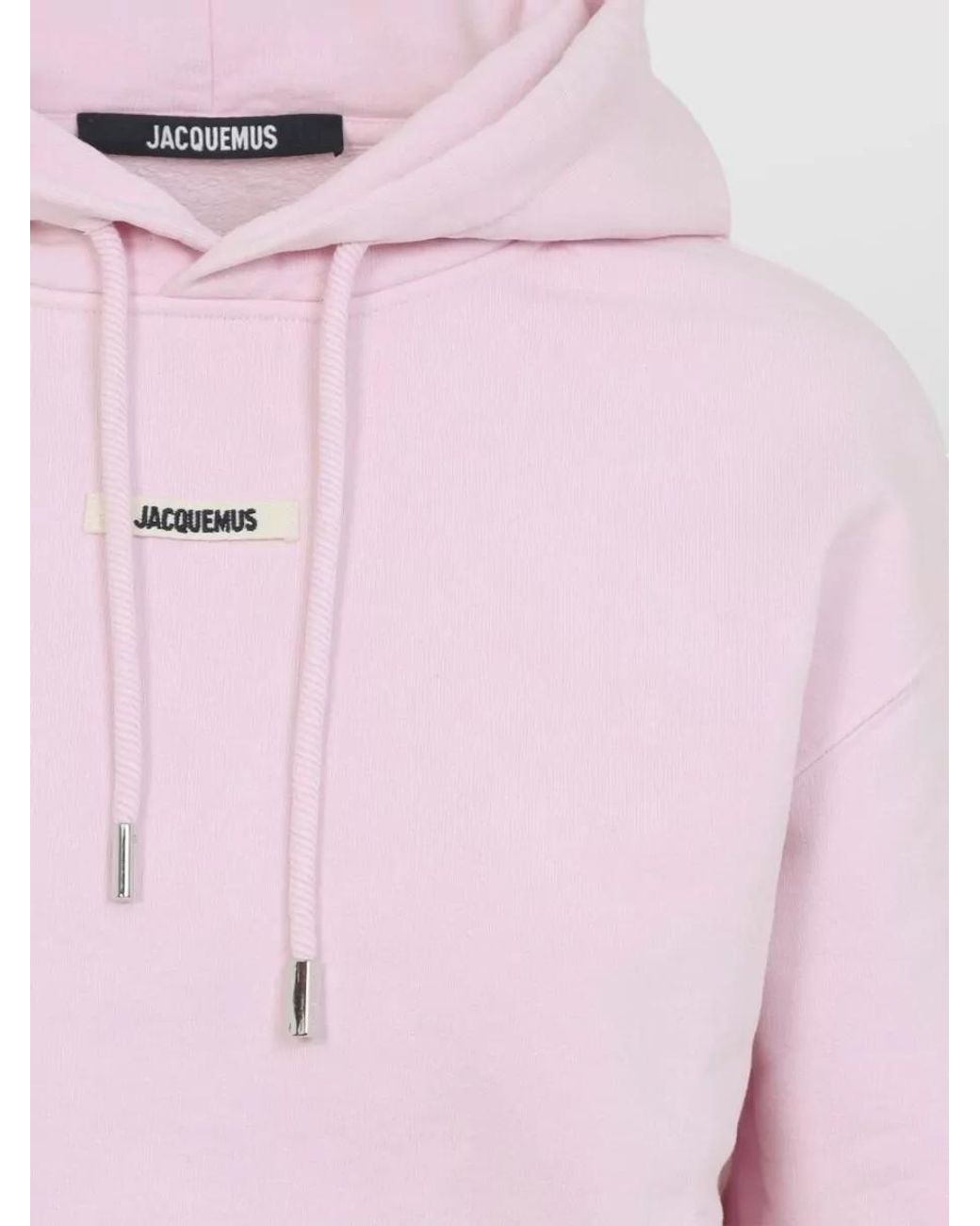 Jacquemus Pink Cotton Long-Sleeve Hoodie