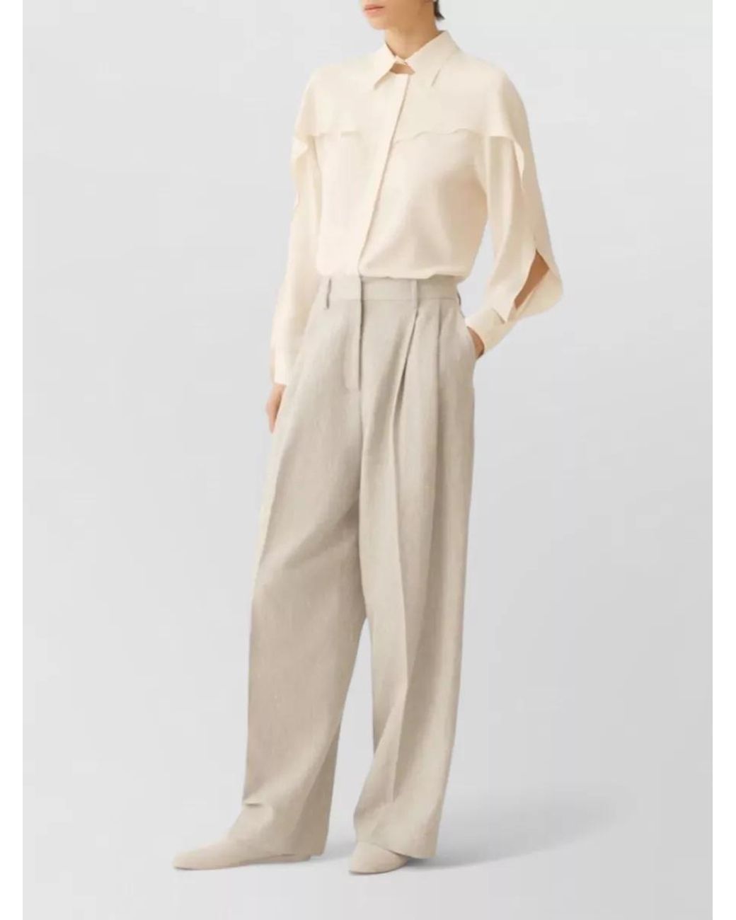 Fabiana Filippi Natural Silk Blend Blouse