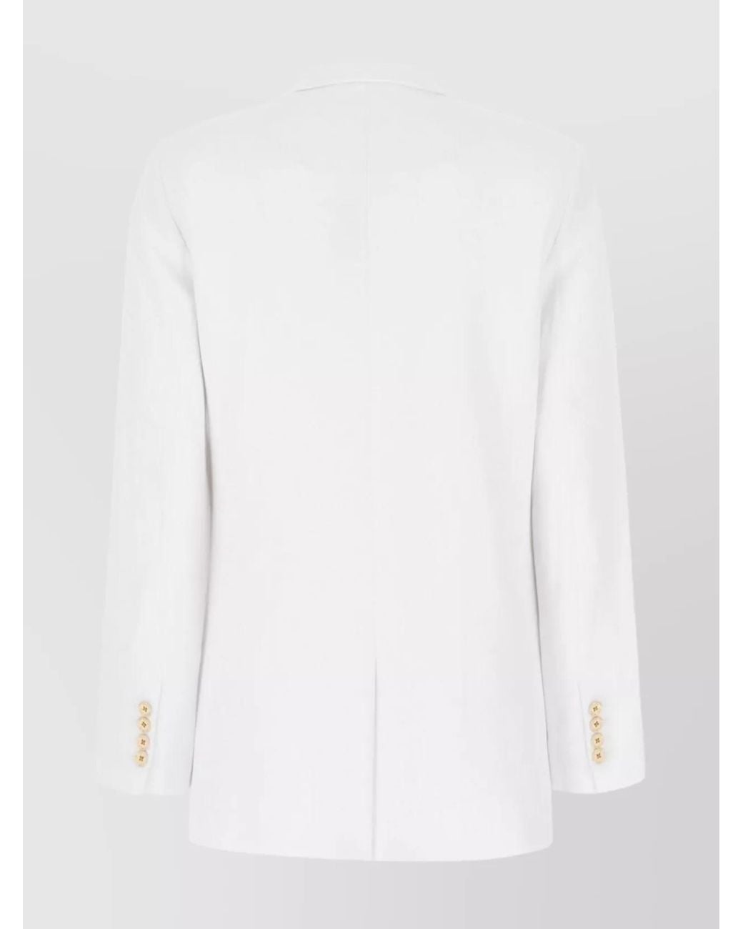 Michael Kors White Double-Breasted Blazer