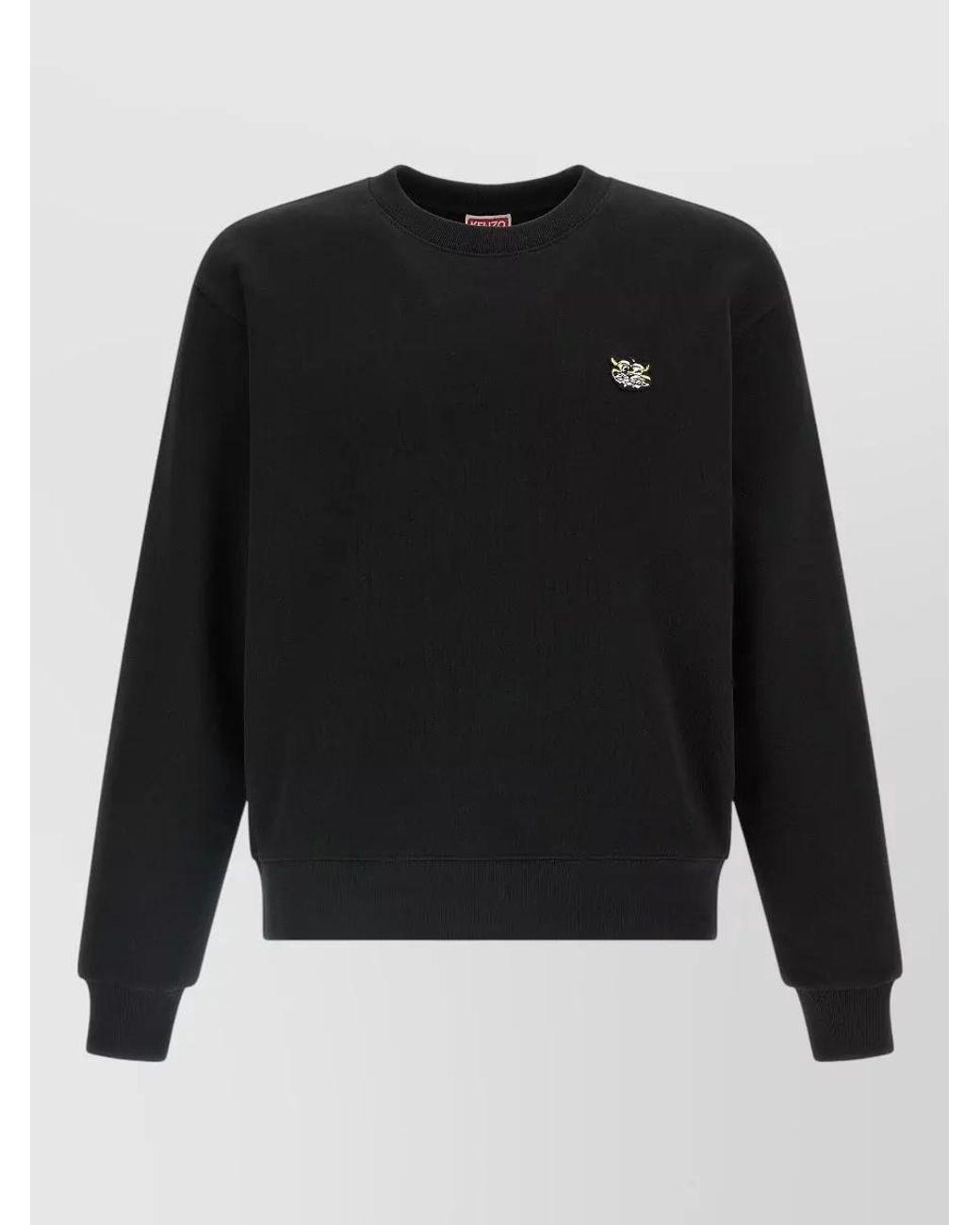 KENZO Black Cotton Crewneck Sweatshirt for men