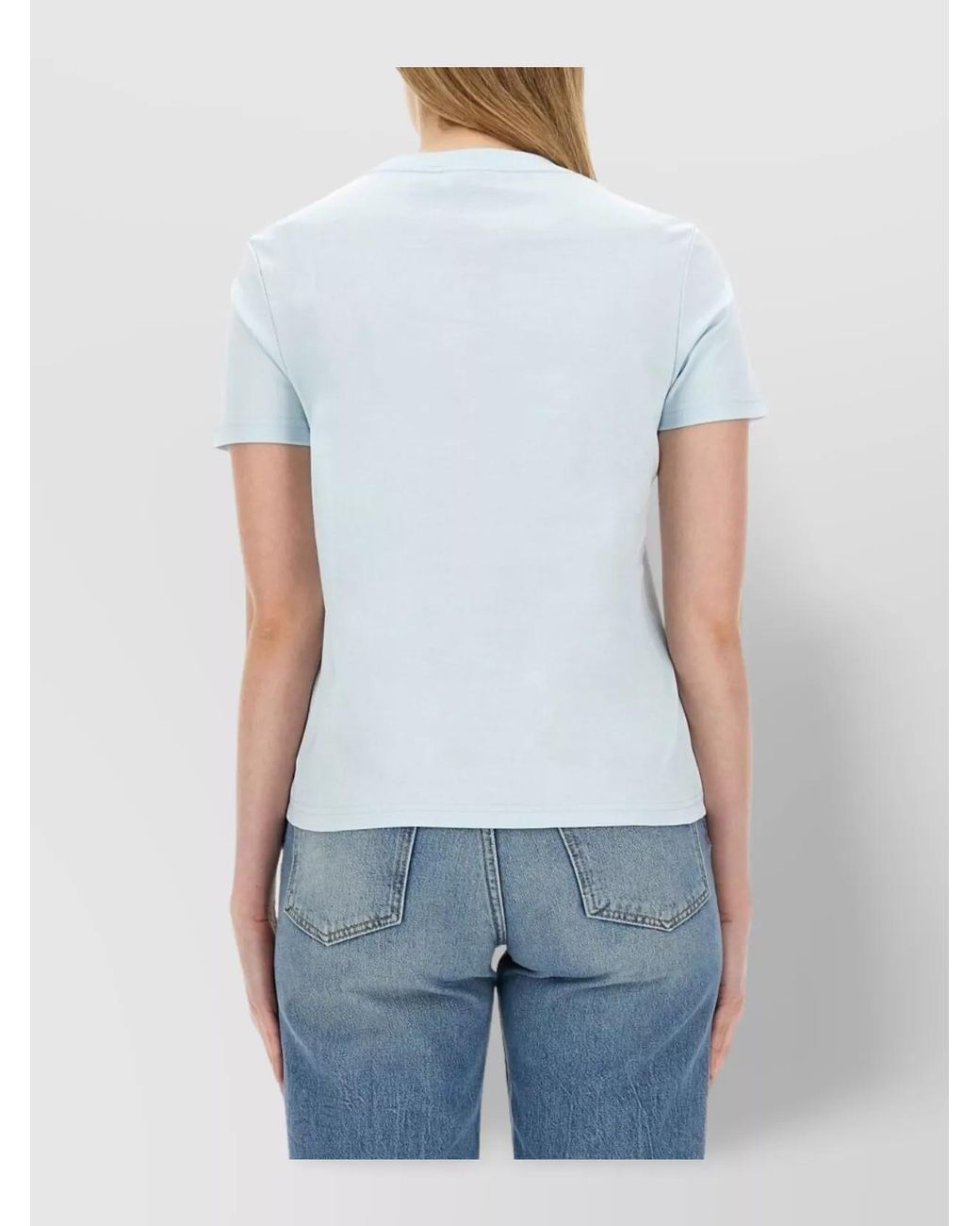 Lanvin Blue Regular-Fit Logo T-Shirt