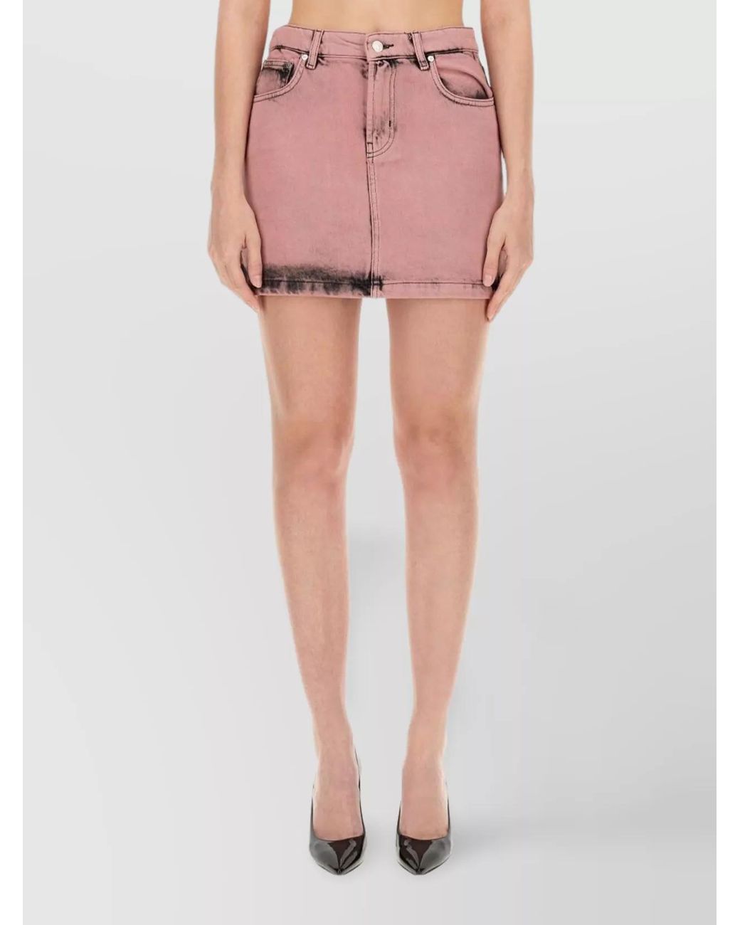 Moschino Pink Cotton Mini Skirt