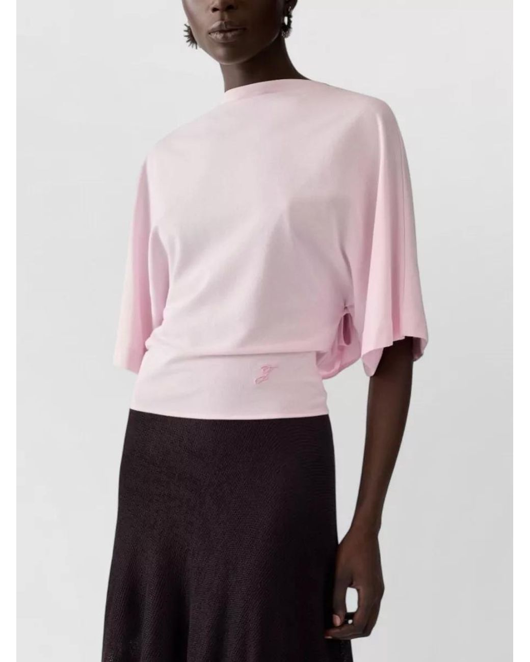 Jacquemus Multicolor High Neck Open Back Elbow-Length Sleeve Knitted Top