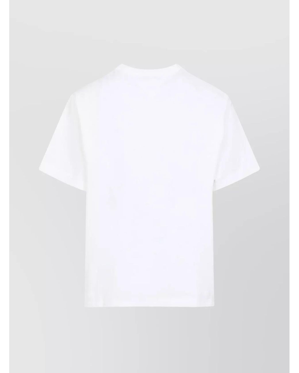 Bottega Veneta White Silk-Blend Checked T-Shirt for men