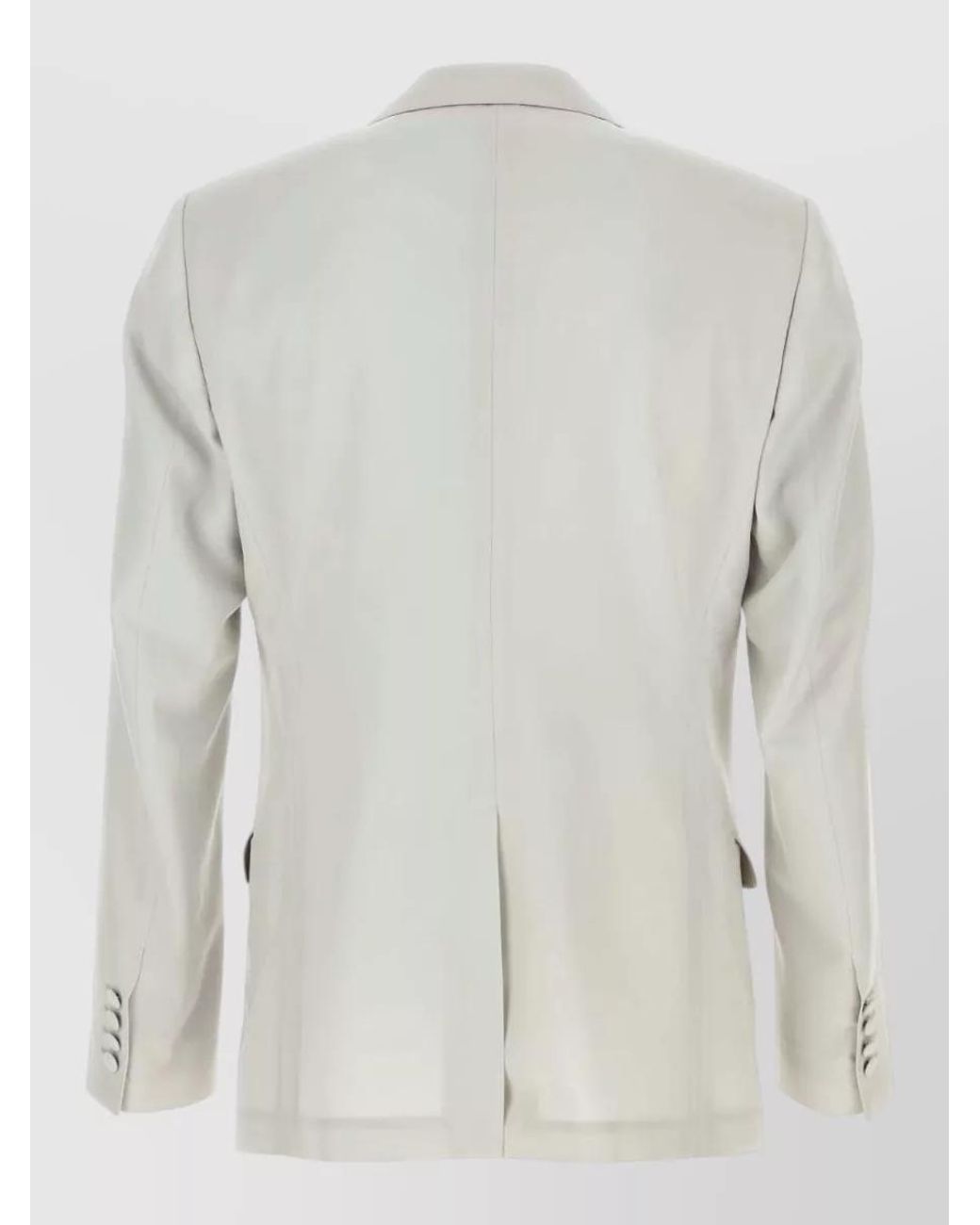 Dolce & Gabbana White Virgin Wool Blazer for men