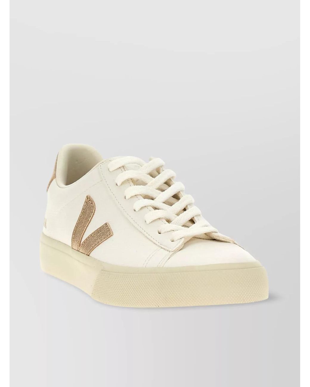 Veja Natural Leather Low-Top Sneakers
