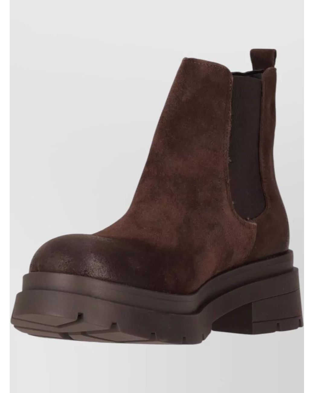 P.A.R.O.S.H. Brown Calf Leather Chelsea Boots