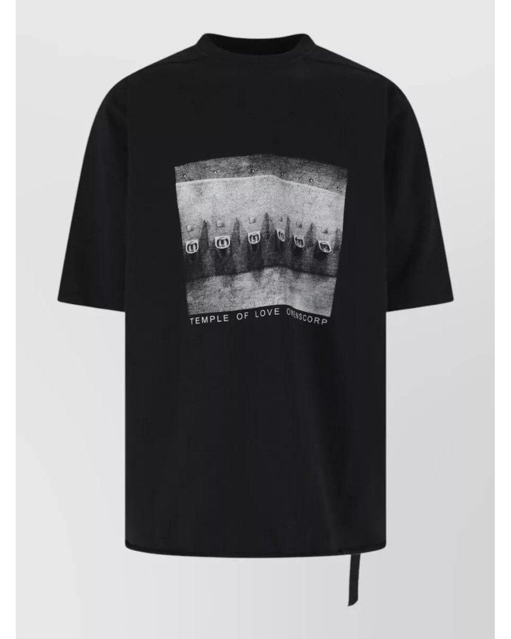 Rick Owens Black Short-Sleeve Shirt for men