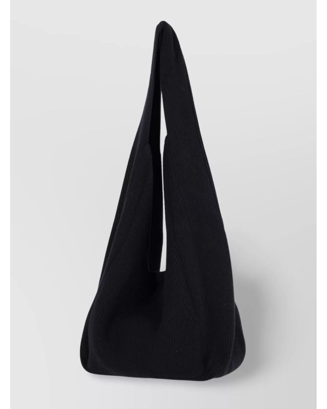AYA MUSE Black Knitted Slouchy Shoulder Bag